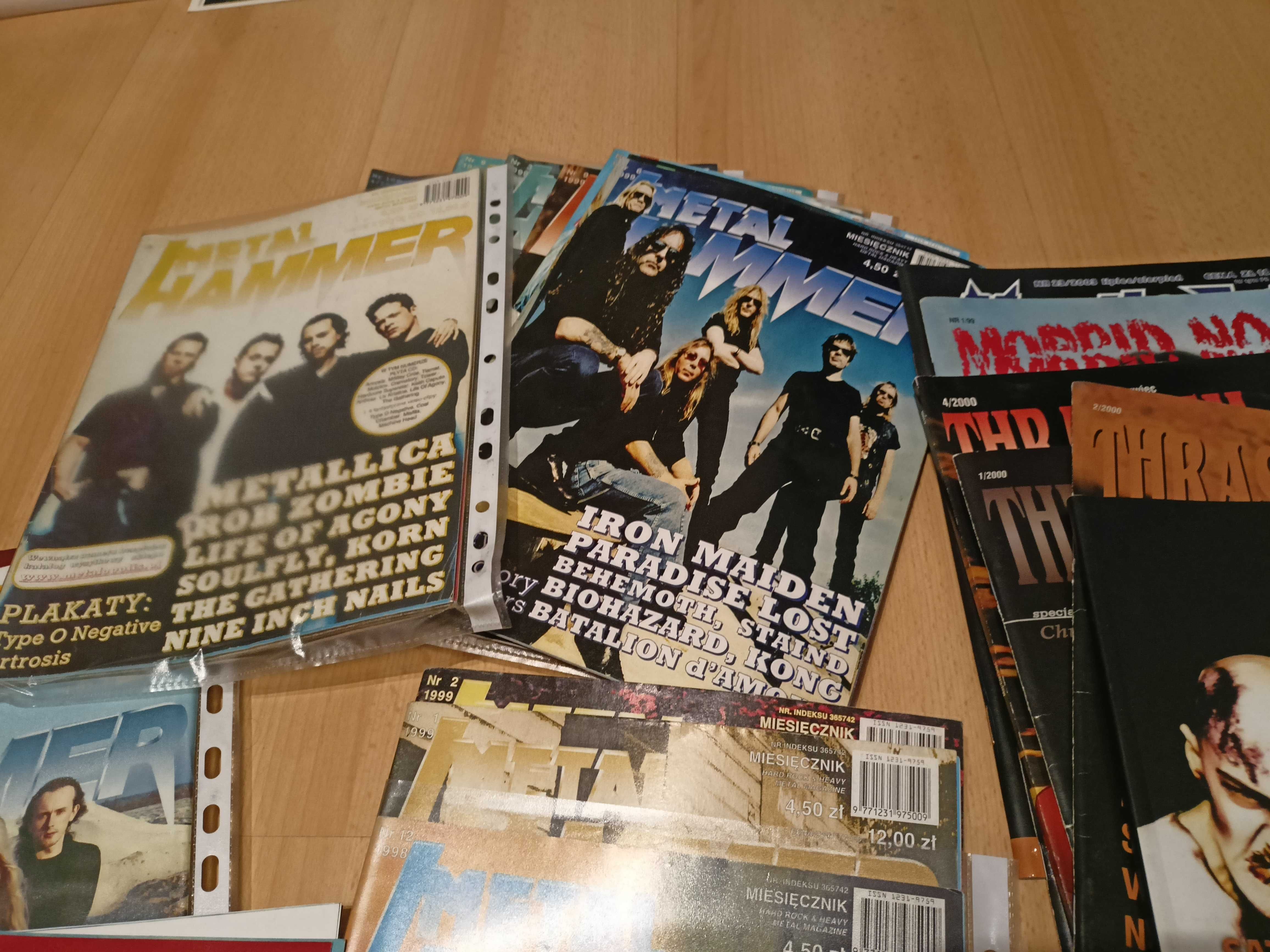 Metal Hammer od 1998 do 2001 + inne czasopisma (CD!)