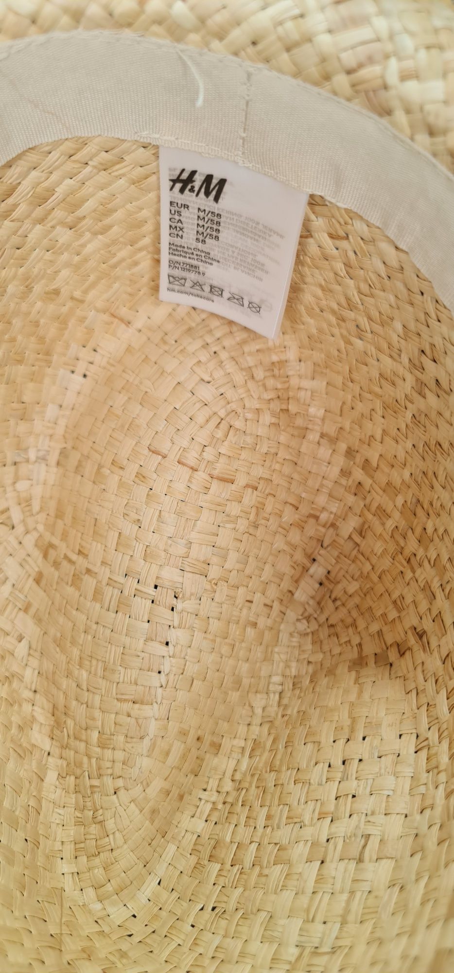 Kapelusz słomianny męski H&M. Nowy. Okazja