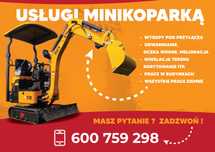 Usługi minikoparką
