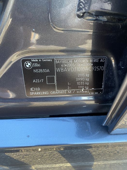 Продам BMW E90 330XI 2006р.