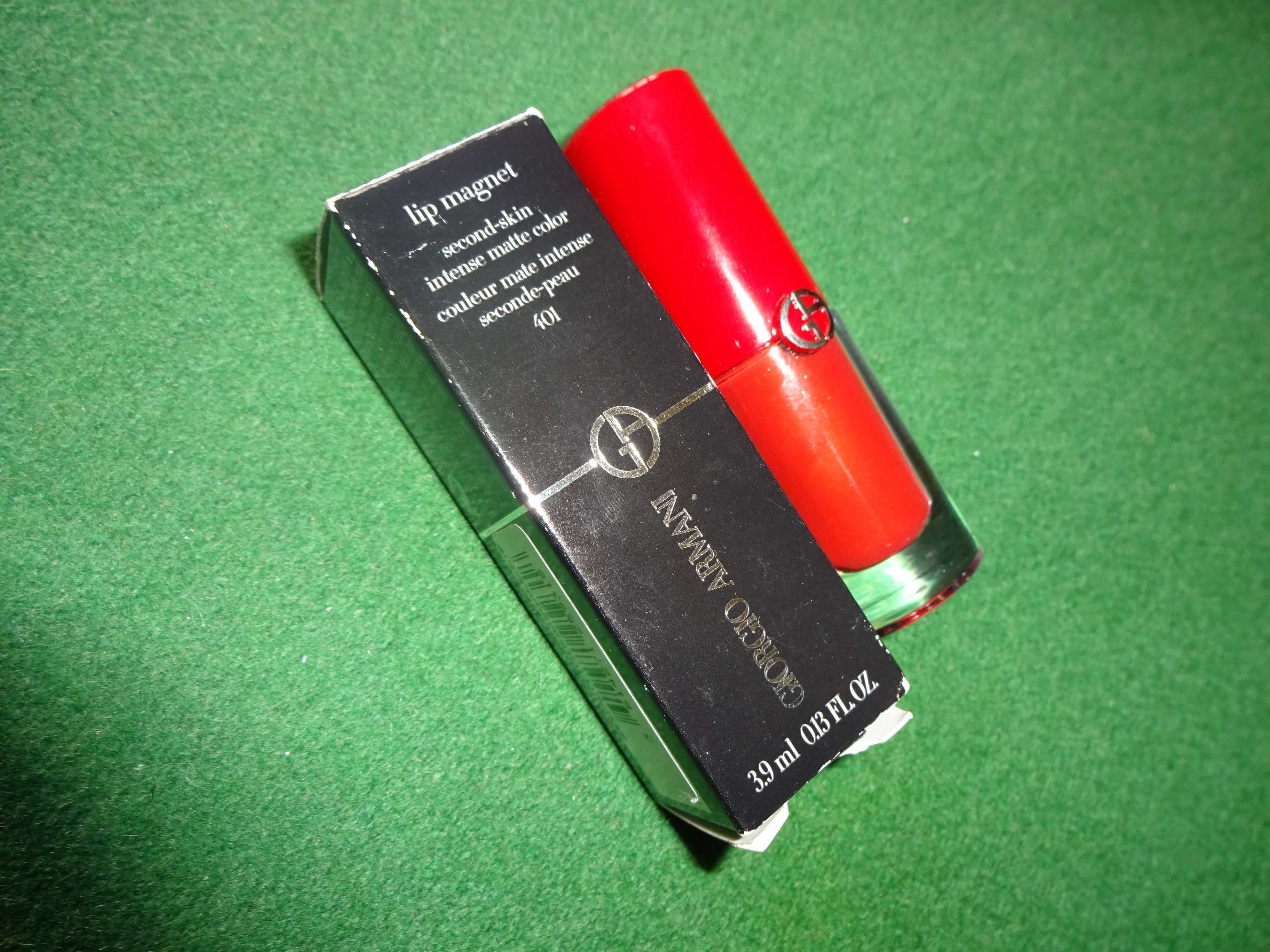 GIORGIO ARMANI Lip Magnet Scarlatto Red 401 czerwona pomadka