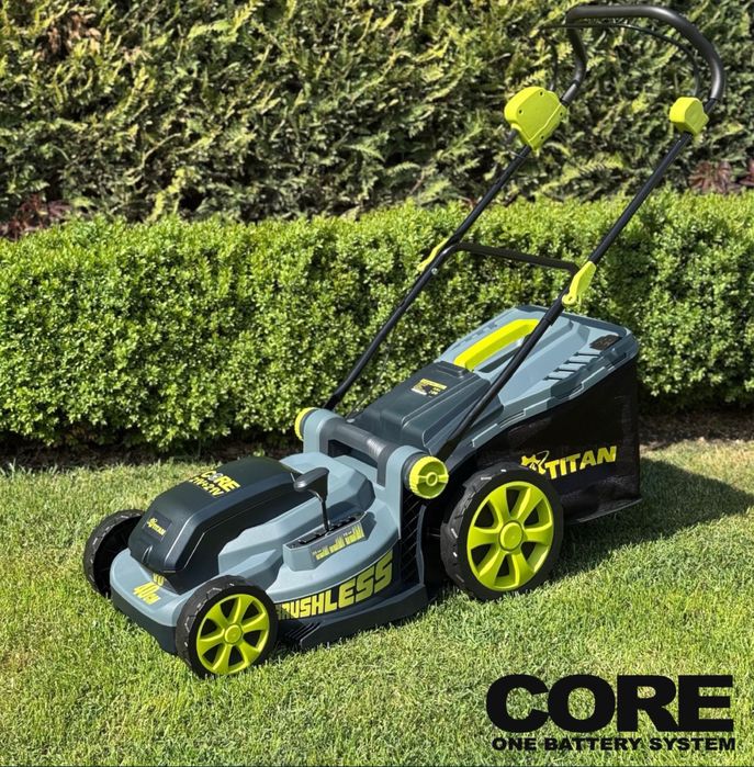 Акумуляторна газонокосарка TITAN PLM4040B-CORE SET2 | 5.0 A/h | 42V