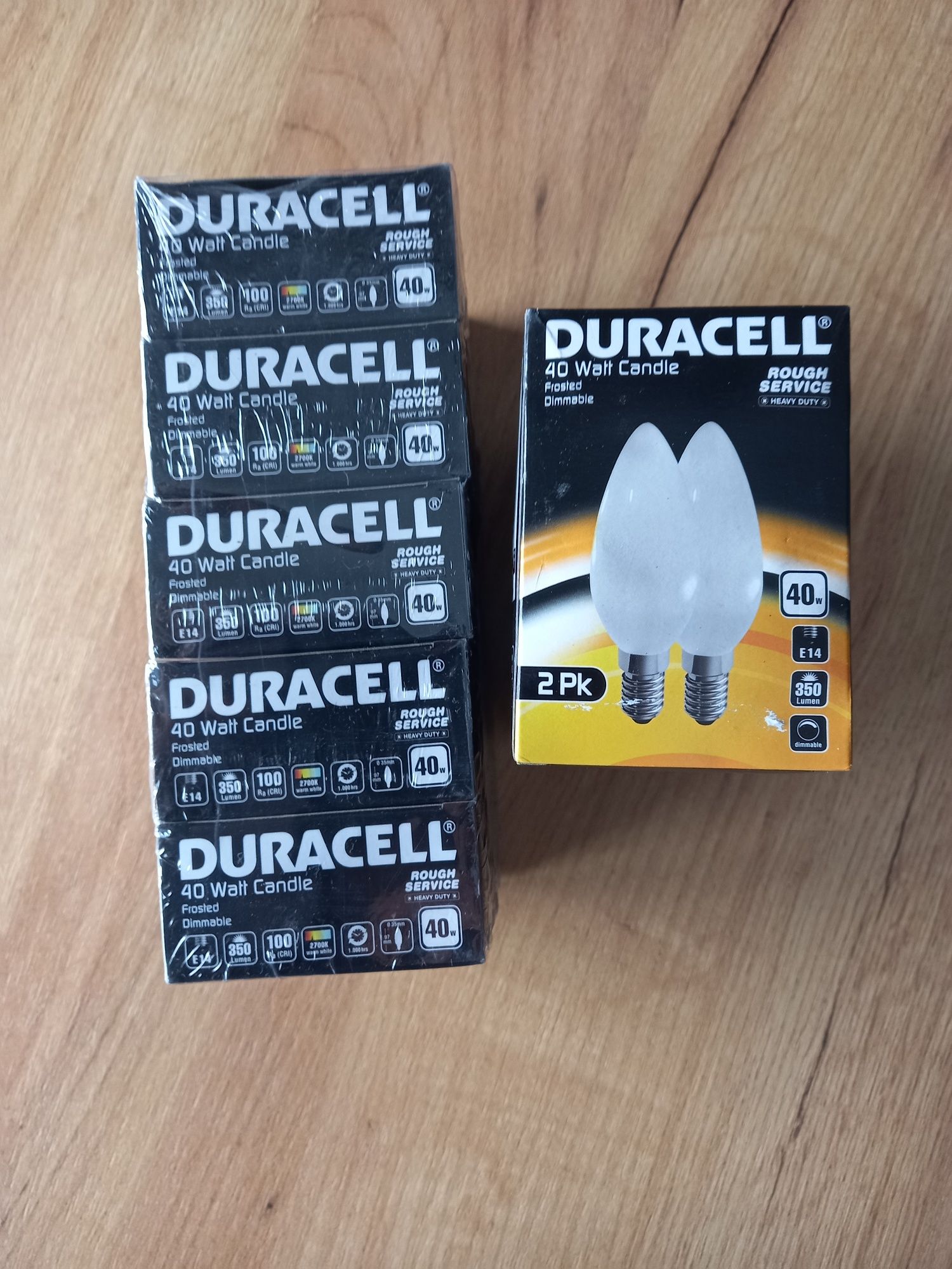 Żarówki DURACELL 40 watt candle E14