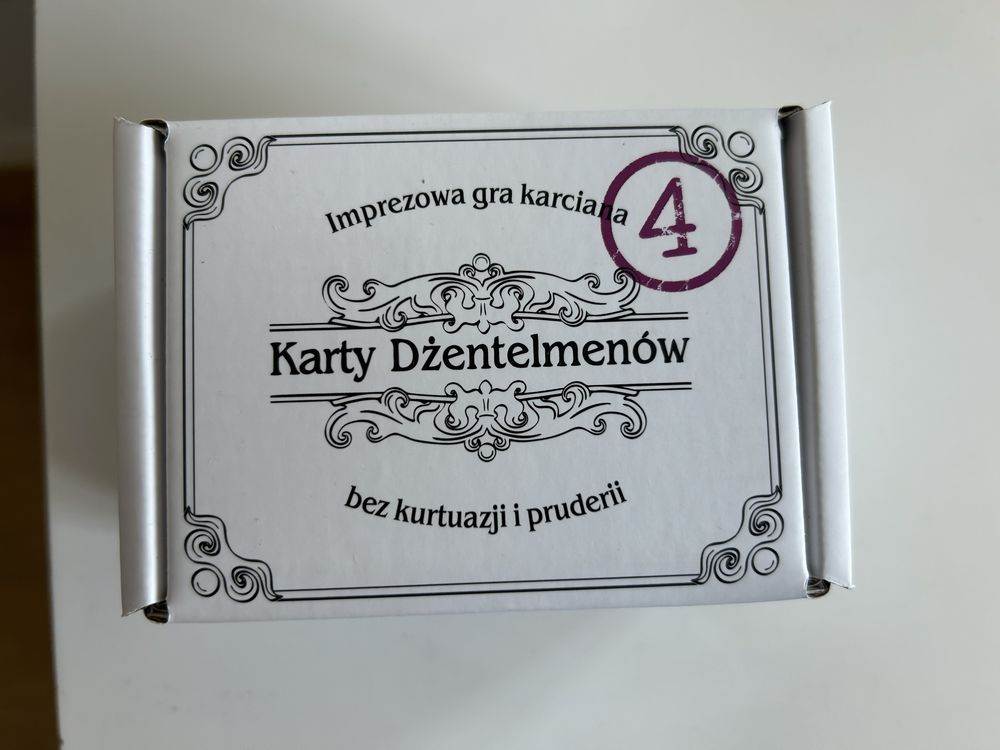 Karty Dżentelmenów 4 nowe