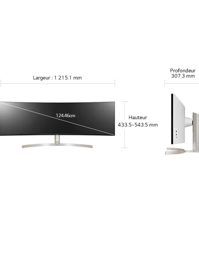Ігровий монітор LG UltraWide Curved LED Monitor 49WL95C-WE 49