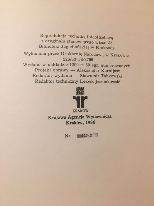 Chronica Polonorum, reprint