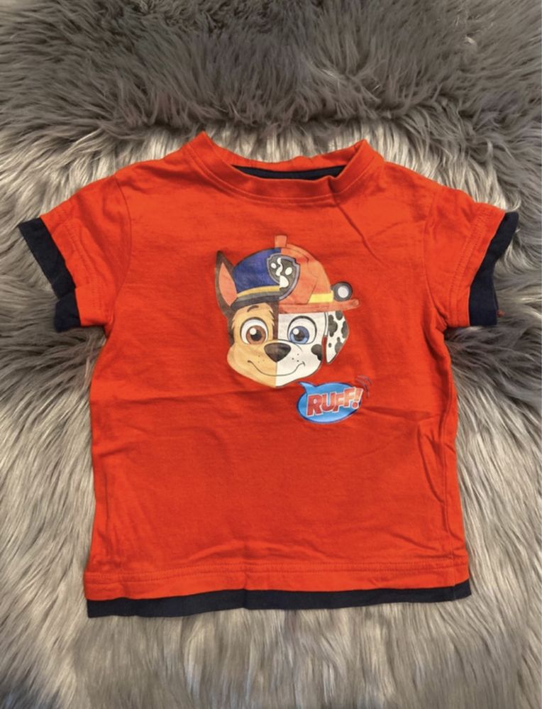 Bluzka t-shirt z krótkim rękawem paw patrol psi patrol rozmiar 92