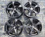 17" 7J 5x120 komplet czarnych felg aluminiowych