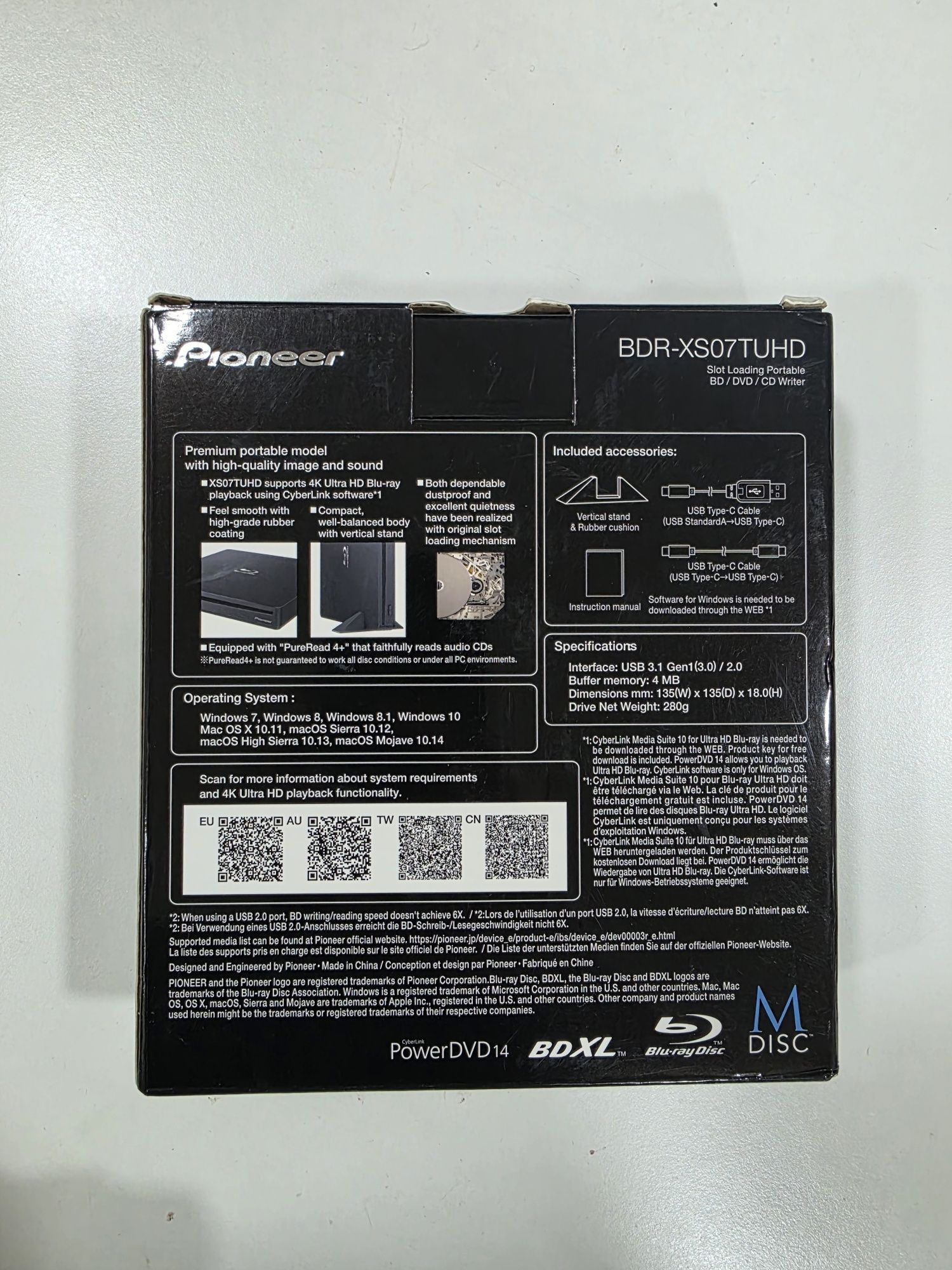 Gravador Blu-ray Pioneer 4K