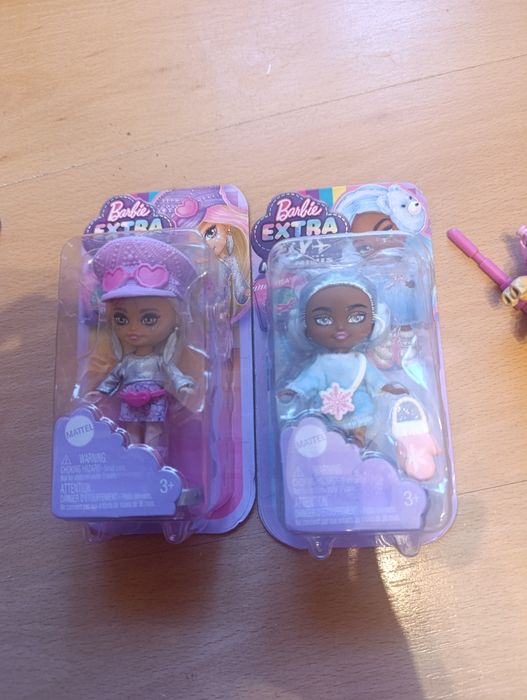 Dwie laleczki Barbie EXTRa mini, nowe , fabrycznie zapakowane