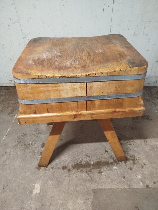 Kloc drewniany masarski dębowy