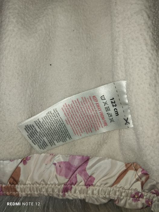 Kurtka gruba zimowa ocieplana uszy miś kieszenie płaszcz długi ociepla