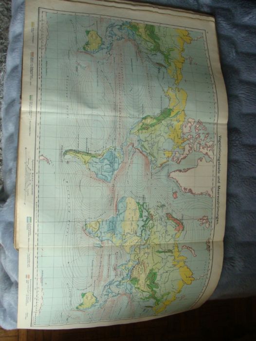 Atlas przedwojenny z 1929 r. niemiecki. Rarytas dla kolekcjonerów