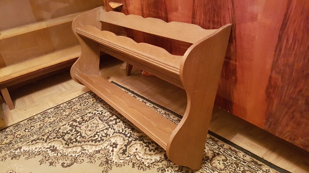 Półka drewniana ozdobna PRL