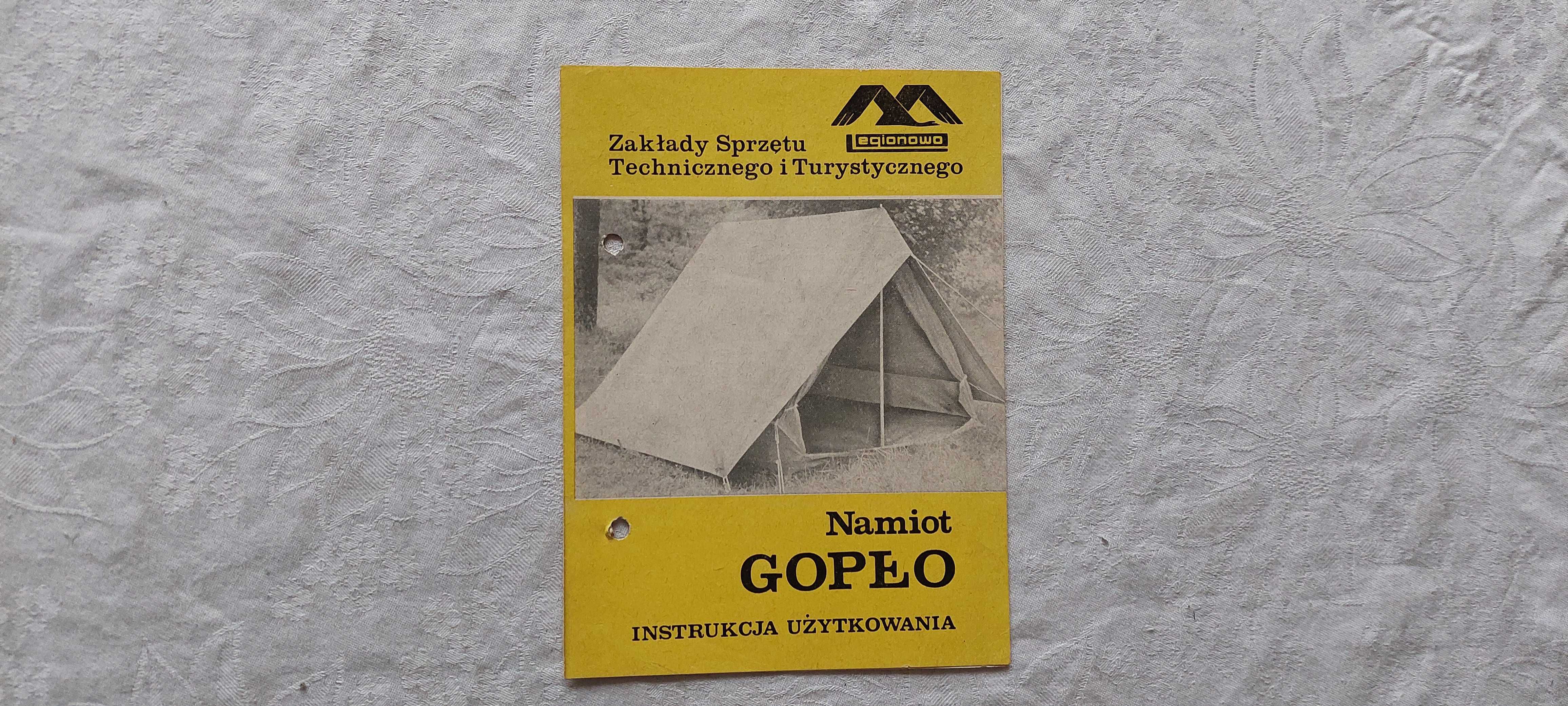 Instrukcja obsługi namiotu Gopło (1969 r.)