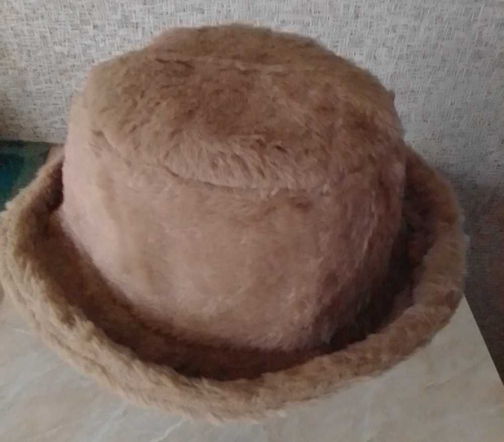 Новая стильная женская плюшевая шапка панама зима осень.