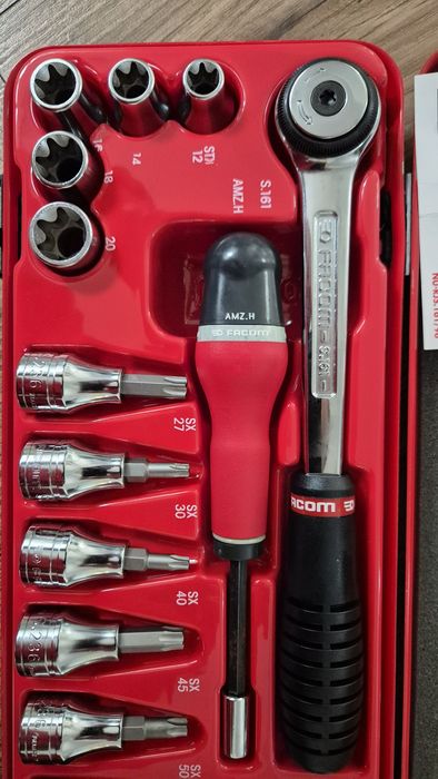 Набор бит и головок torx Facom. Франция.