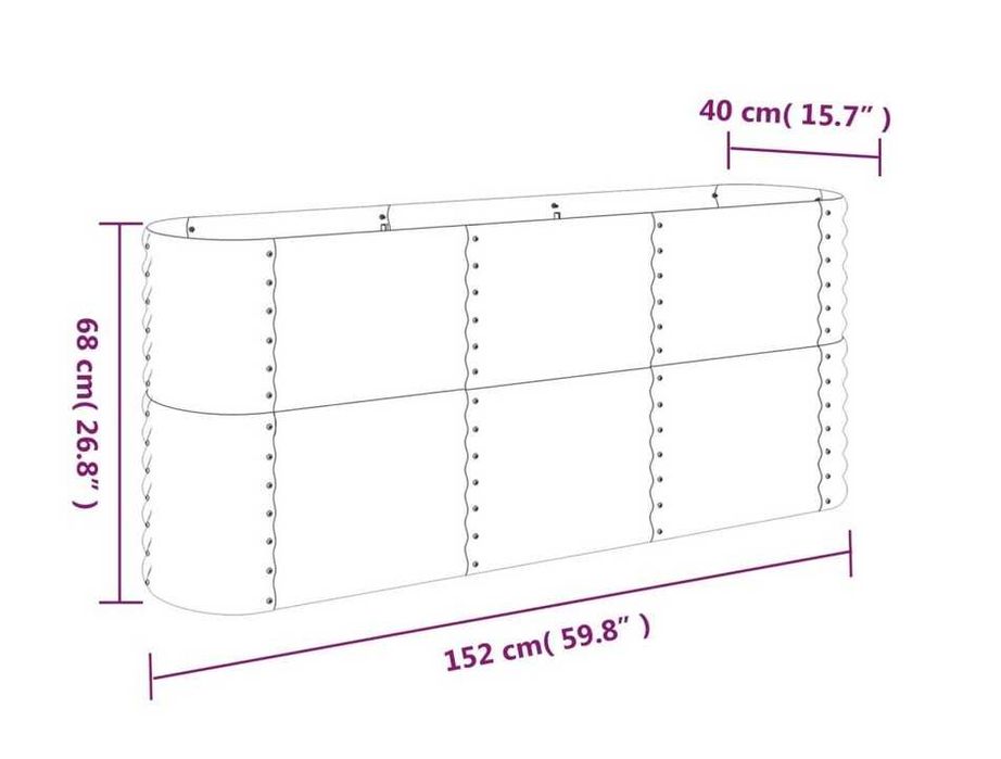 2 Canteiros elevado jardim