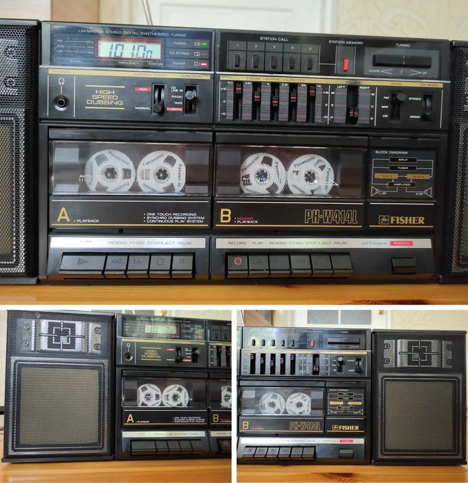 Редкая магнитола Fisher PH-W414L (идеал)