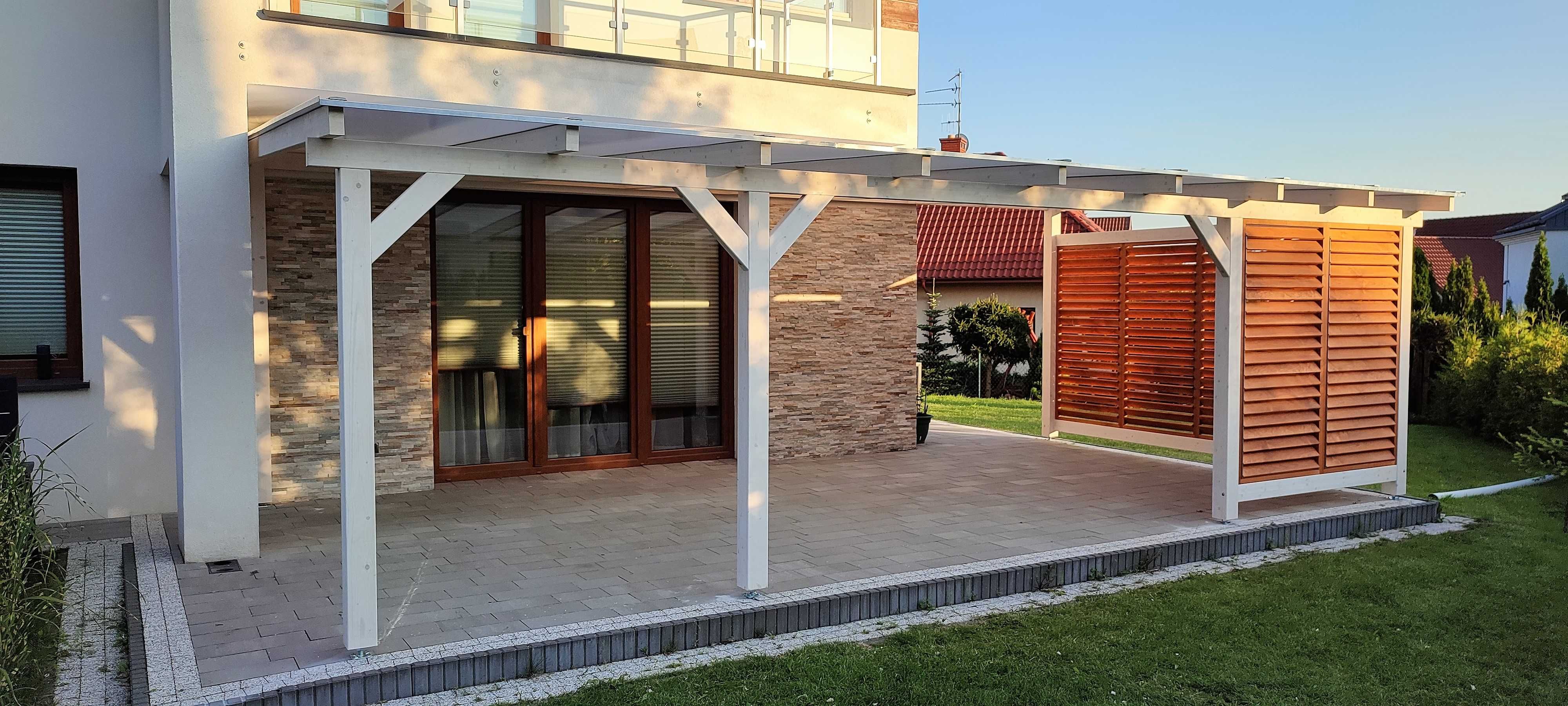 zadaszenie tarasu pergola wiata poliwęglan taras weranda