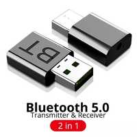 Bluetooth 5.0 аудио приёмник,USB,AUX.беспроводной адаптер
