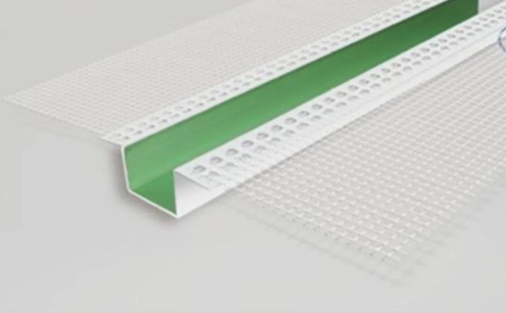 Профиль рустовочный ПВХ с сеткой 20*20 мм 3м