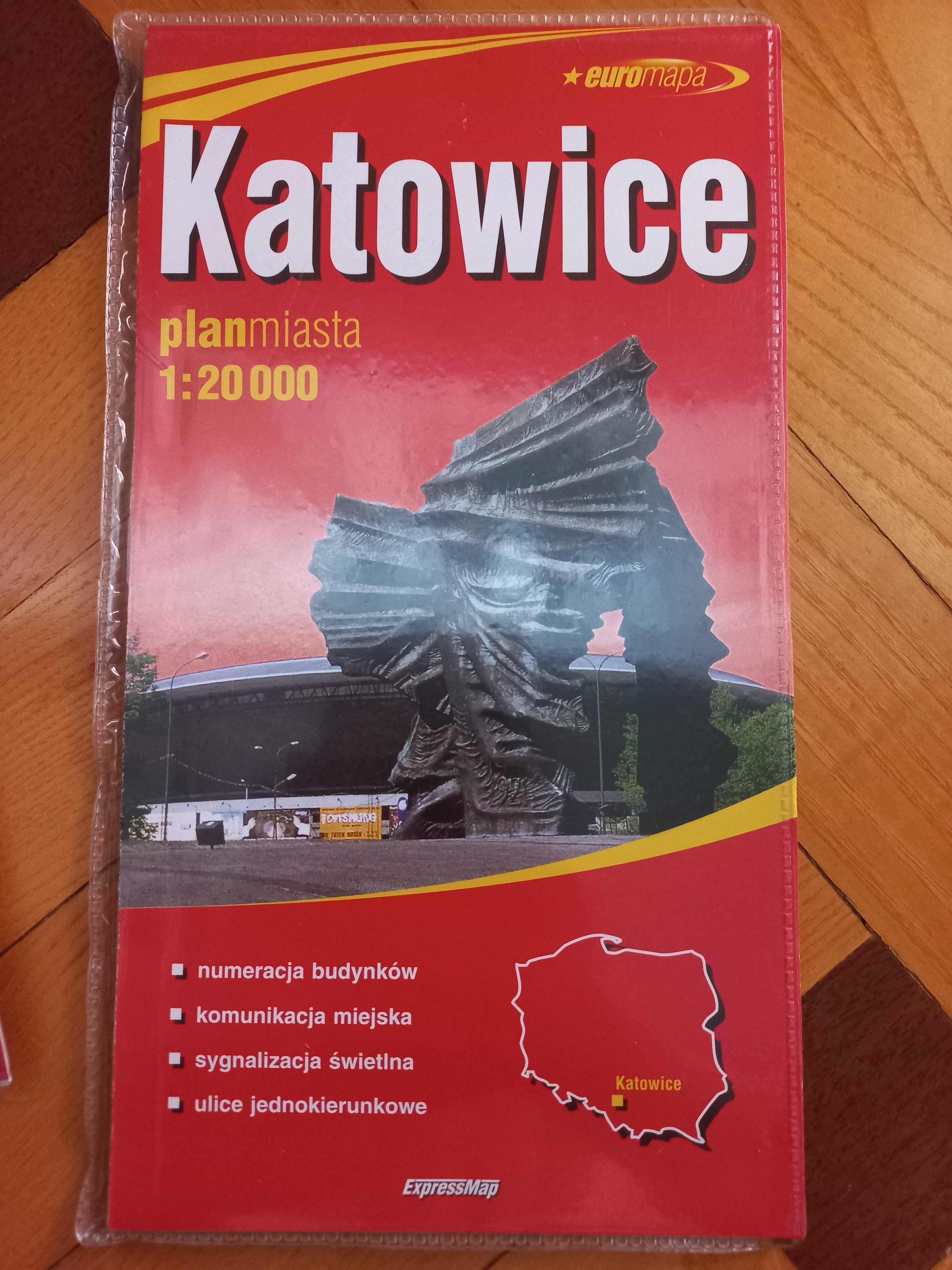 12 planów miast, mapy miast, nowe z opakowaniem