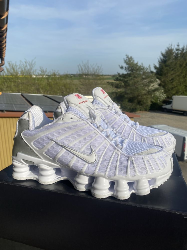 nike shox tn buty shoes adidas lato białe white