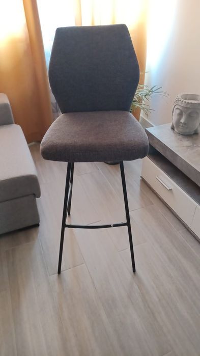 Pack cadeiras altas Paul cinzentas