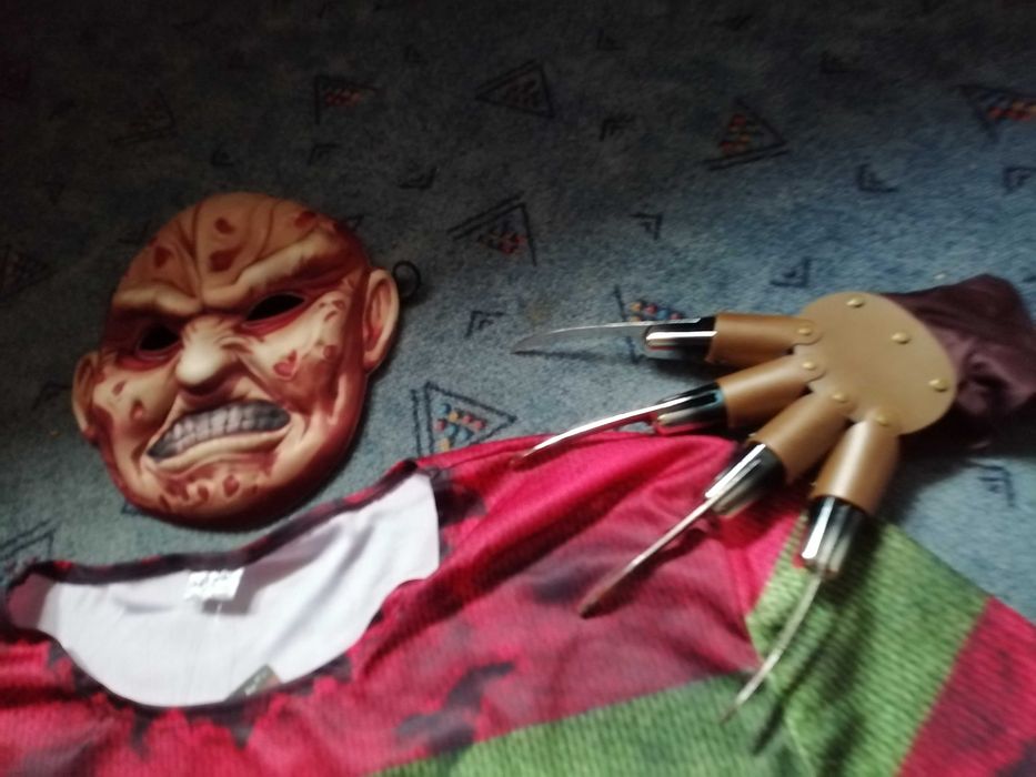 Strój karnawałowy halloween przebranie Freddy Krueger koszmar z ulicy