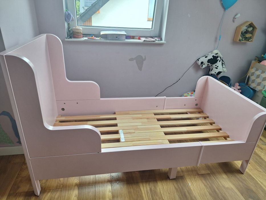 Łóżko dziecięce ikea busunge różowe