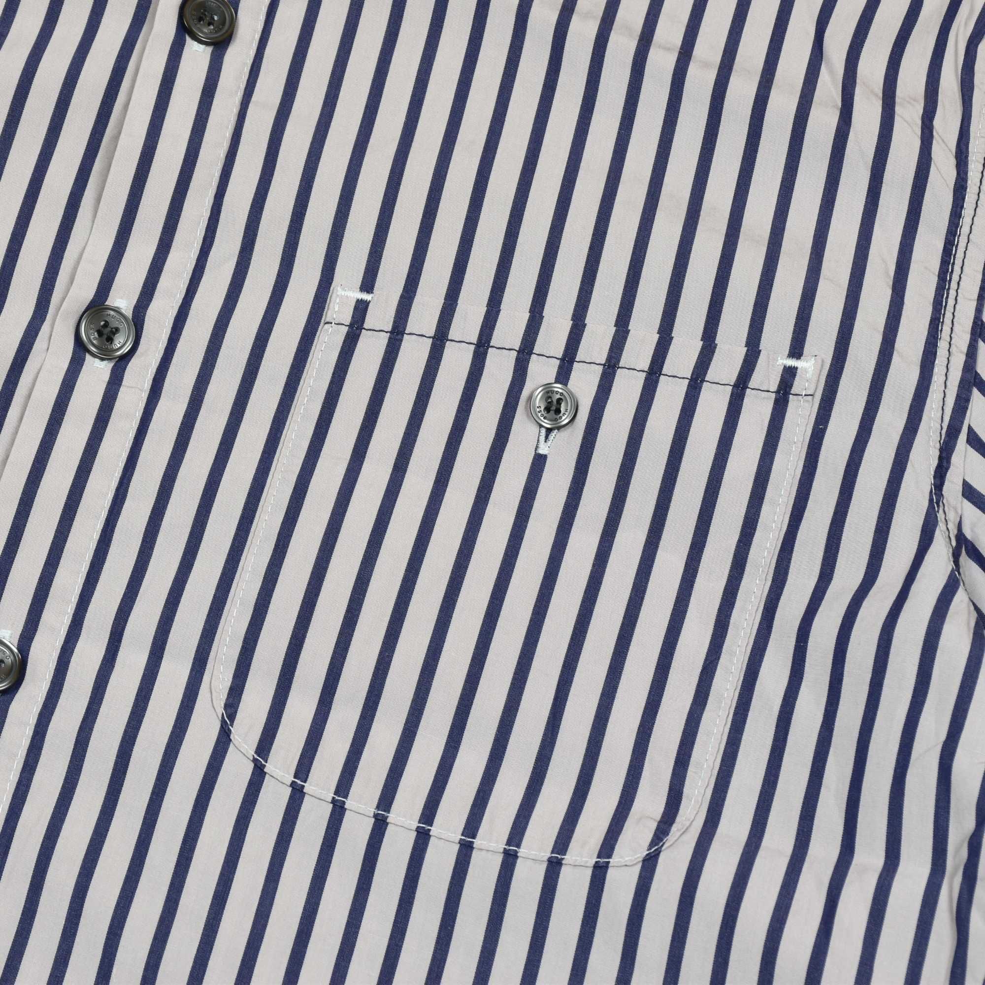 Сорочка теніска HUGO BOSS розмір M рубашка короткий рукав смужка