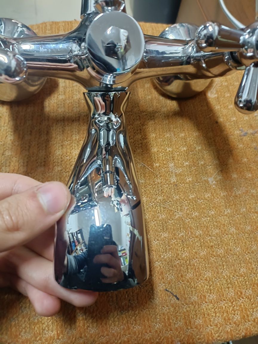 Bateria Ścienna Wannowa Obrotowa Styl Retro