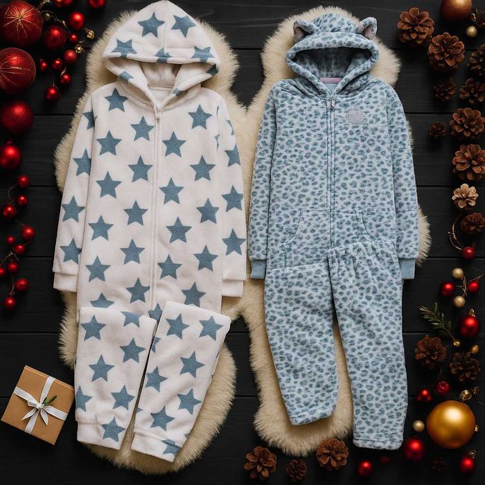 Cozy розм. M флісовий кігурумі, піжама з капюшоном.