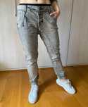 szare spodnie jeansy New Yorker xs 25 fishbone z obniżonym krokiem