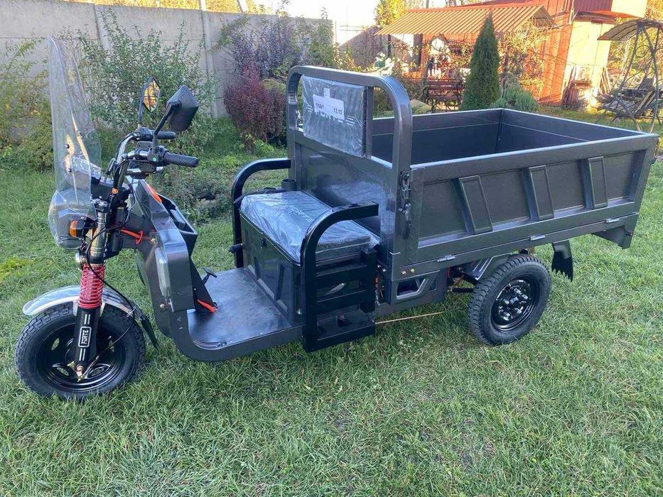 Вантажний електричний трицикл FORTE GP-1200-C Сірий