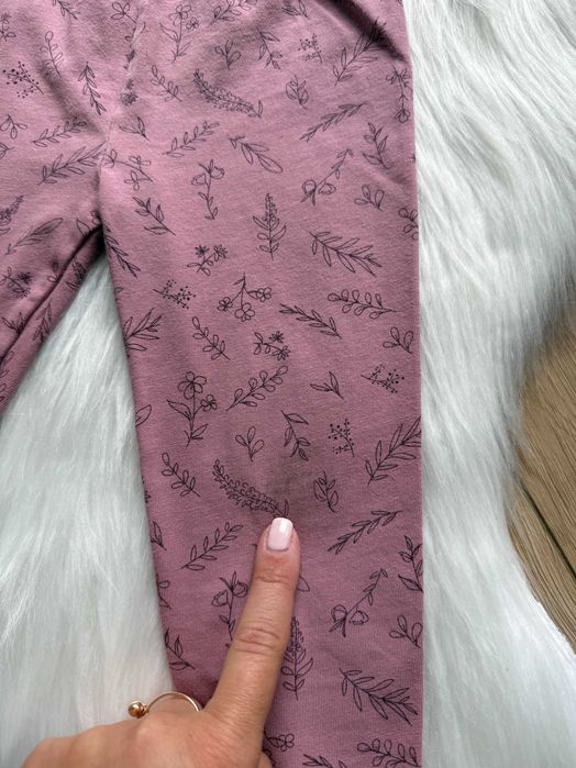 2 pak legginsy ciemno fioletowy mahoń rózowe sinsay r. 92