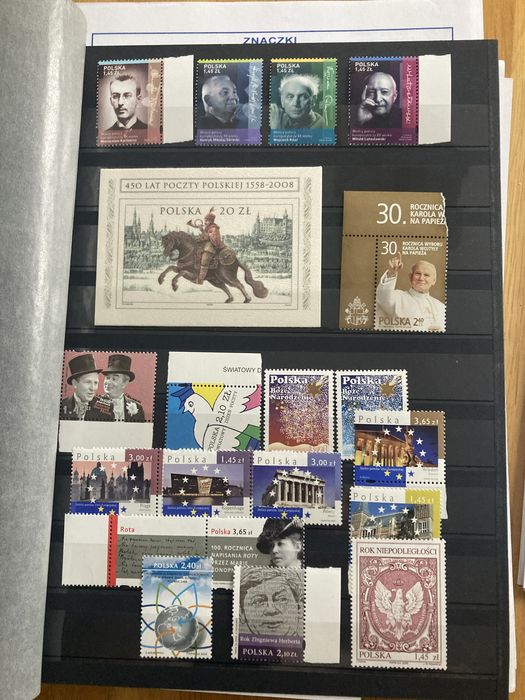 Znaczki czyste abonament kompletny  2008