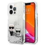 Etui Karl Lagerfeld Liquid Glitter Karl&Choupette na iPhone 13 Pro Max