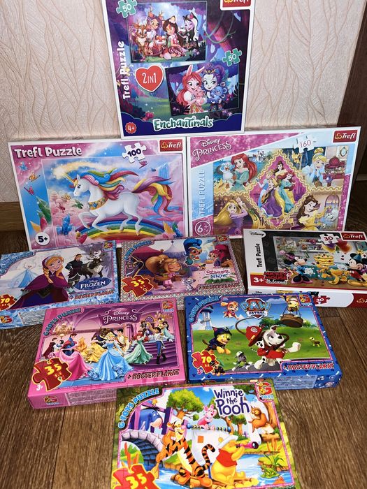 Пазли Trefl Gtoys Принцеси Єдиноріг Shimmer Щенячий патруль Frozen