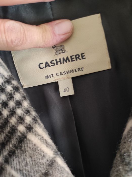 Marynarka z kaszmiru motyw krata 40/L