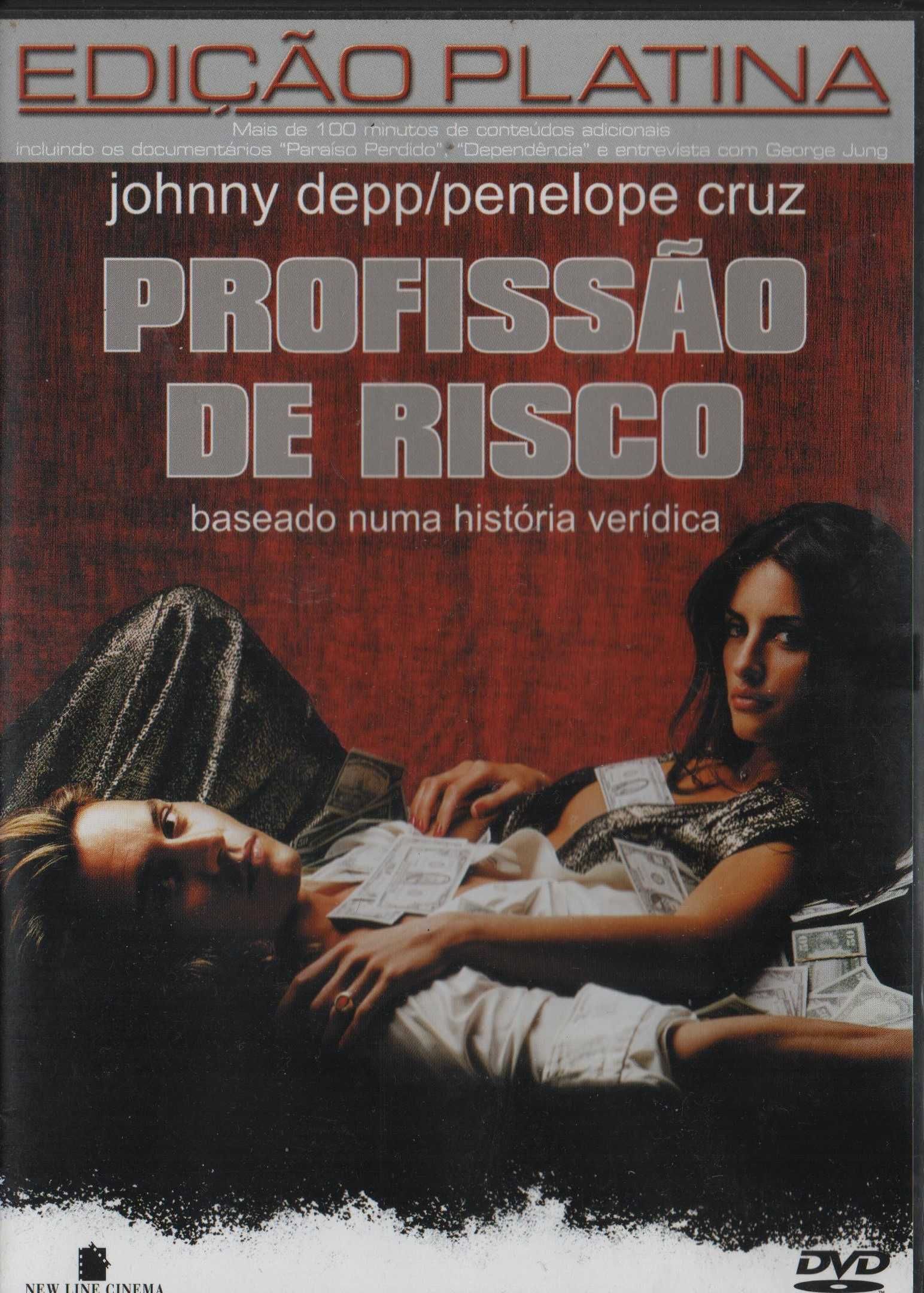 Dvd Profissão de Risco - drama - Johnny Depp/ Penélope Cruz - extras