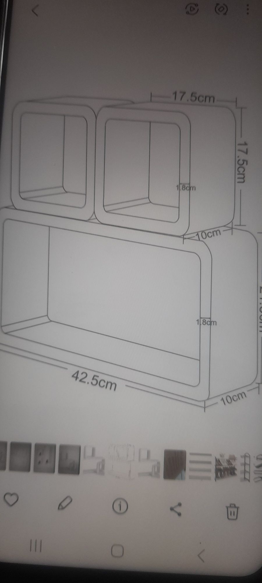 Voltu Regał, póki pływające zestaw 3szt