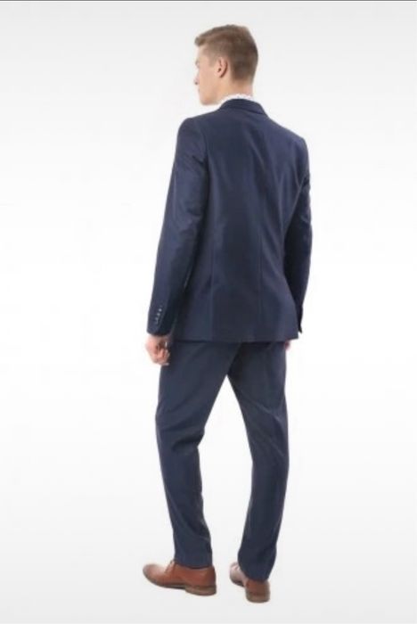 Garnitur meski chlopiecy granat stan idealny