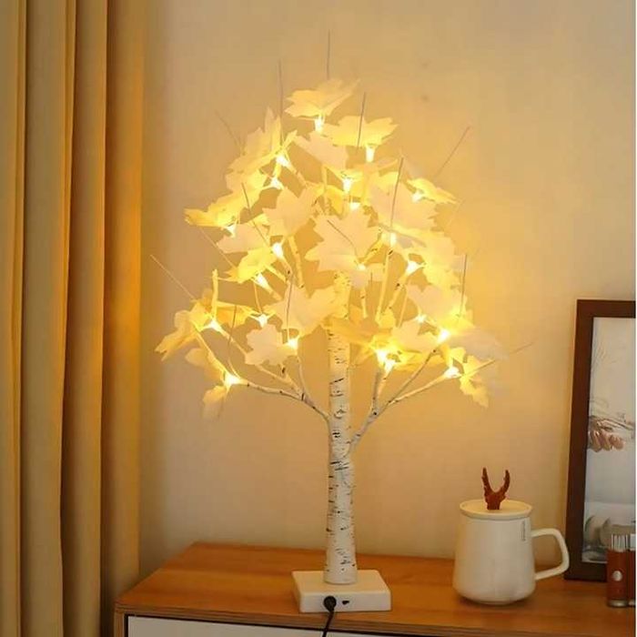 Drzewko LED Brzoza 60 cm Świecąca Ozdoba Świąteczna do Domu NA PREZENT