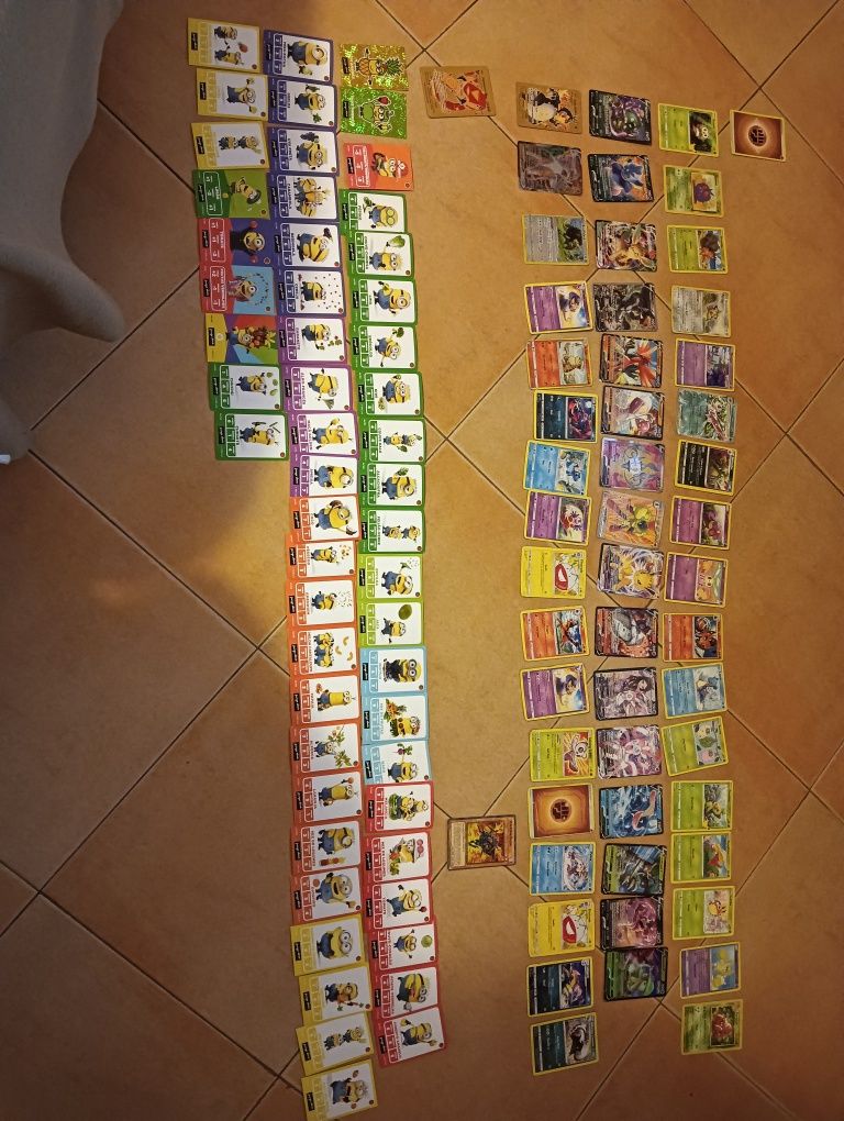Cartas de Pokémon e Minions oferta