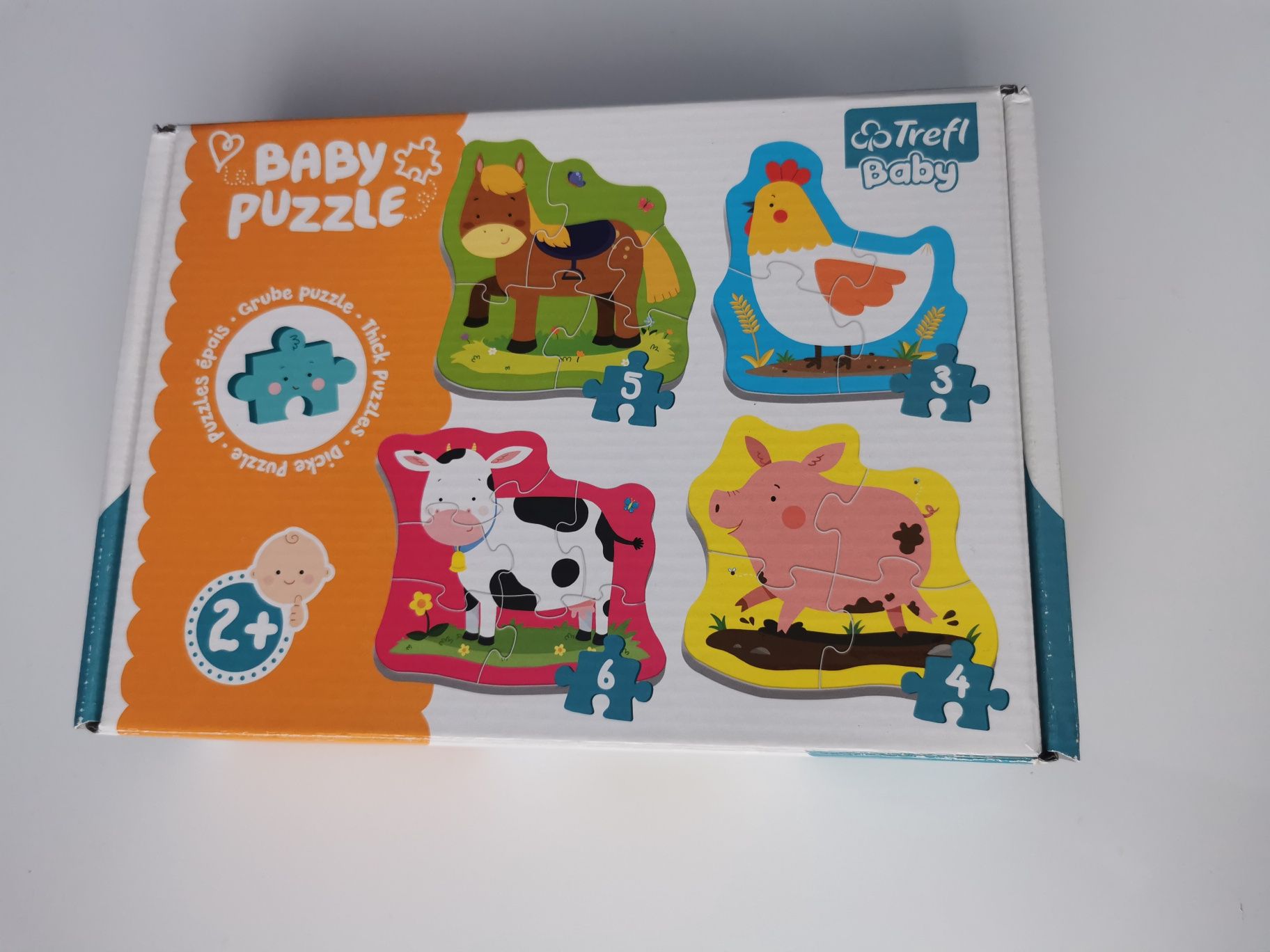 Puzzle Baby +2 zwierzęta wiejskie