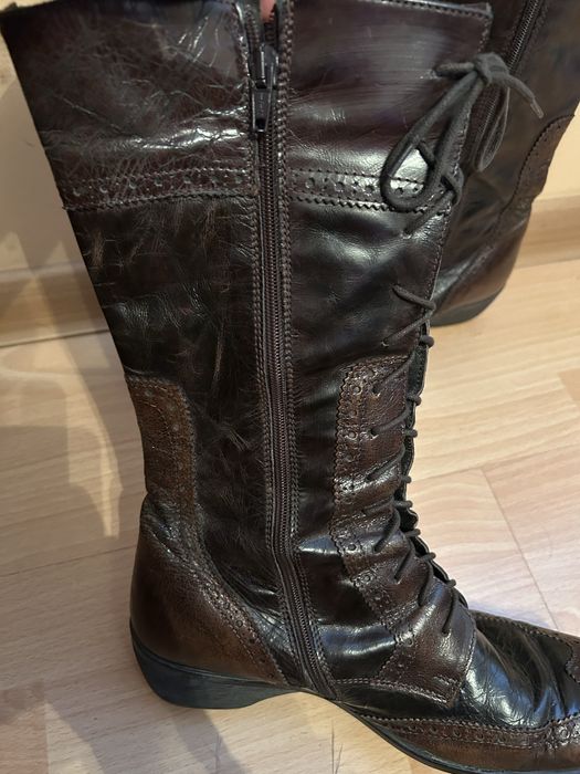 Kozaki damskie ze skóry Gino Rossi