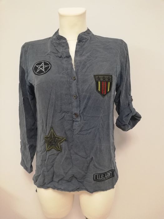 Koszula asymetryczna styl wojskowy Unisono