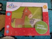 Nowe puzzle drewniane Carousel zestaw układanek